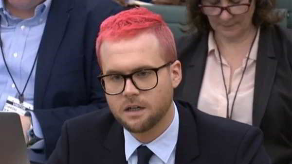 Christopher Wylie ex empleado de Cambridge Analytica Christopher Wylie ex empleado de Cambridge Analytica